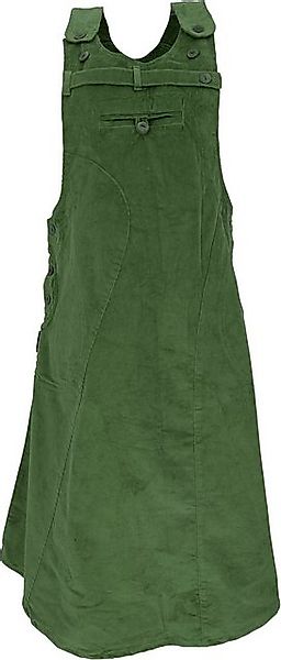 Guru-Shop Minirock Cord-Latzrock, Trägerkleid, Hippierock - grün günstig online kaufen