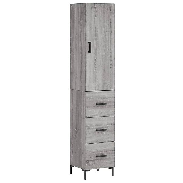 vidaXL Highboard Highboard Grau Sonoma 34,5x34x180 günstig online kaufen