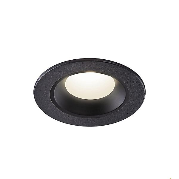 LED Deckeneinbauleuchte Numinos in Schwarz 7W 710lm IP44 4000K 55° günstig online kaufen