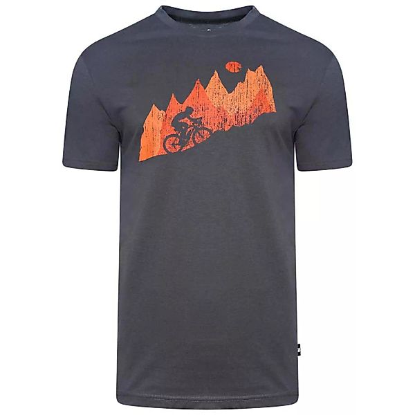 Dare2b Determine Kurzärmeliges T-shirt XS Ebony Grey Stripe günstig online kaufen