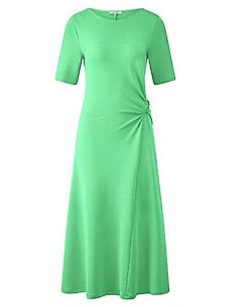 Jersey-Kleid Rundhals-­Ausschnitt Efixelle grün günstig online kaufen