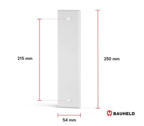 BAUHELD Gurtwickler-Abdeckplatte Metall, Zubehör für Rolladen günstig online kaufen