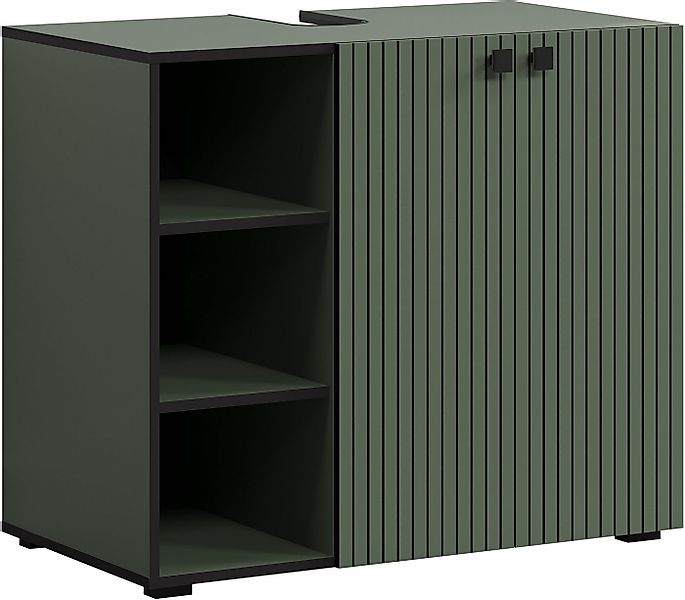 welltime Waschtisch Amrum Waschbeckenunterschrank und Waschbecken (2-St), W günstig online kaufen