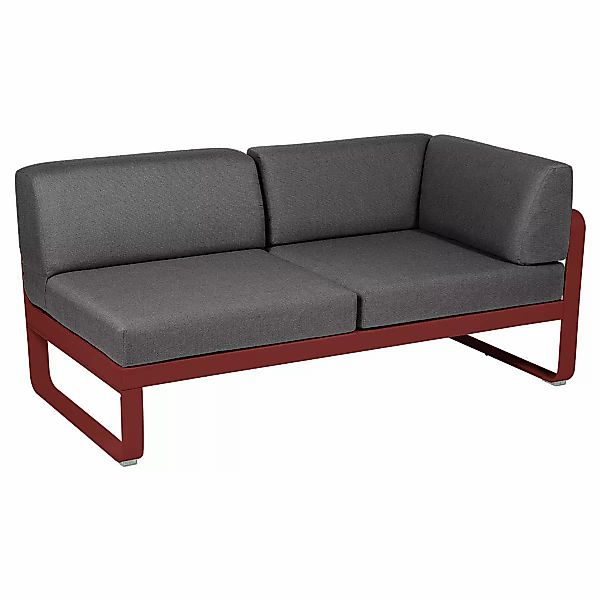 Bellevie Lounge Eck-Modul 43 Chili A3 Graphitgrau 2-Sitzer rechts günstig online kaufen
