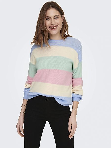 ONLY Strickpullover "ONLATIA L/S STRIPE PULLOVER KNT NOOS" Viskosemischung, günstig online kaufen
