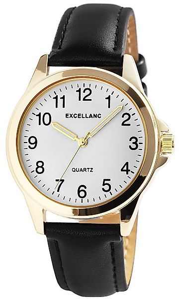 EXCELLANC Quarzuhr 2900212 Excellanc Herrenuhr mit Band aus Lederimitat, 22 günstig online kaufen