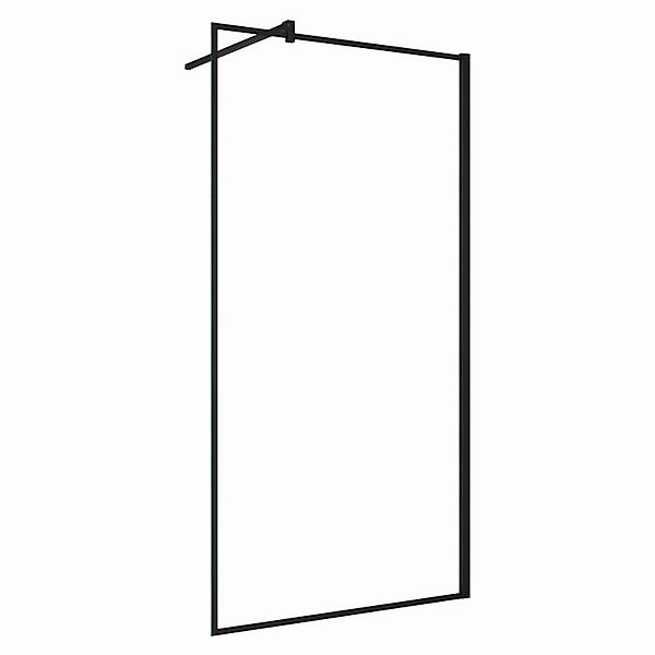 Duschparadies 120 x 200cm Walk in Duschabtrennung 8mm Nano Glas mit 90cm St günstig online kaufen