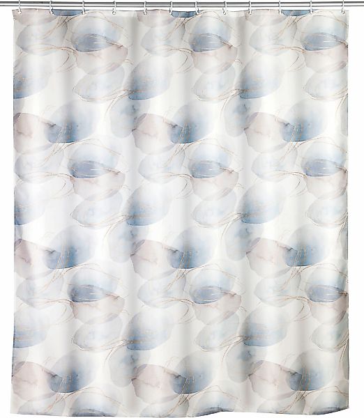 WENKO Duschvorhang "Navan" Breite 180 cm Höhe 200 cm, Polyester, waschbar günstig online kaufen