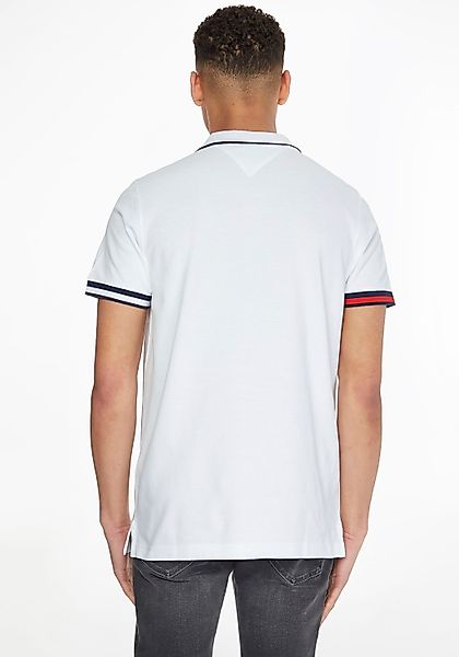 Tommy Jeans Poloshirt TJM REG FLAG CUFFS POLO mit Polokragen günstig online kaufen