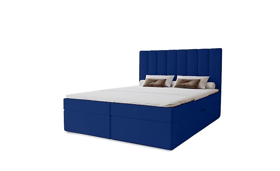 Boxbett mit Stauraum  Nelia ¦ blau ¦ Maße (cm): B: 142 H: 124 Betten > Pols günstig online kaufen