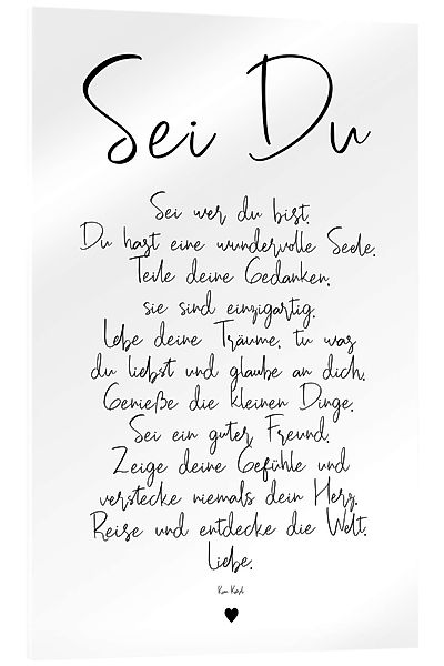 Posterlounge Wandbild Sei Du - ein günstig online kaufen