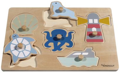 KINDSGUT Steckpuzzle, Puzzleteile, aus Holz, Puzzle günstig online kaufen