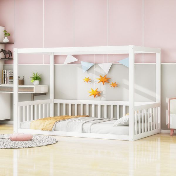 Flieks Kinderbett, Einzelbett Bodenbett 90x200cm ohne günstig online kaufen