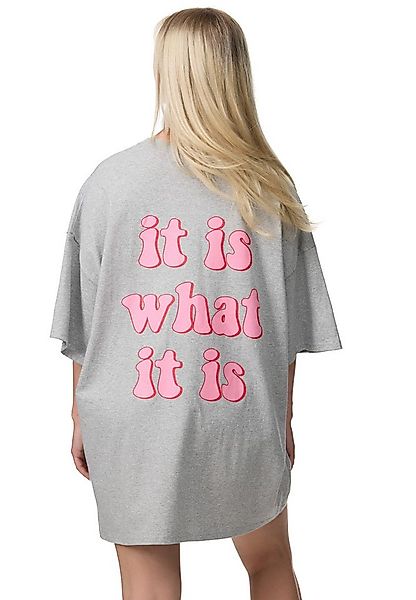 Worldclassca T-Shirt Worldclassca Oversized Print T-Shirt It is What is it günstig online kaufen
