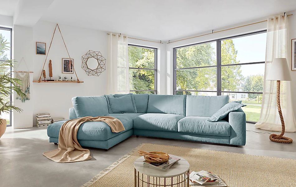 Places of Style Ecksofa "Enisa XXL B/T/H: 325/224/85 cm L-Form", Kuschelig, günstig online kaufen