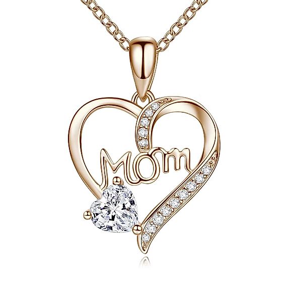 ELLAWIL Herzkette Kette mit Herzanhänger Mom günstig online kaufen