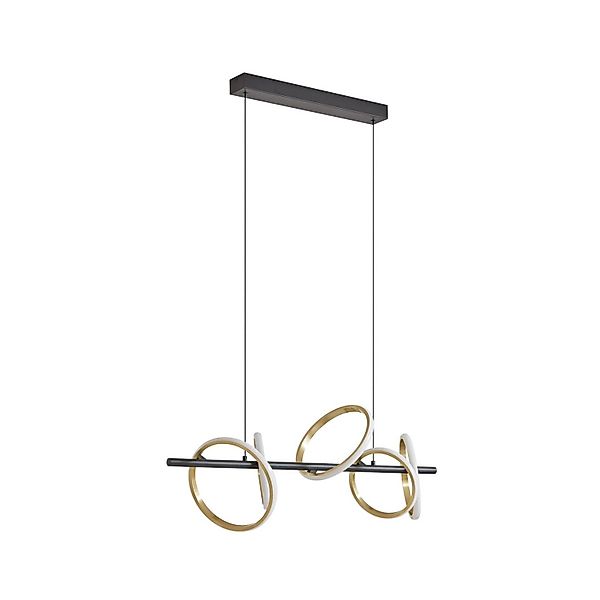Lucande LED Madu 10020446 Modern in Schwarz aus Metall 5-flammig Wohnzimmer günstig online kaufen