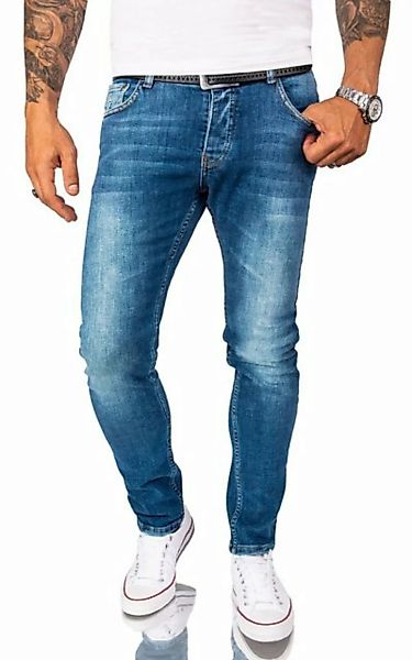 Rock Creek Slim-fit-Jeans Herren Jeans Stonewashed Blau RC-2164 günstig online kaufen