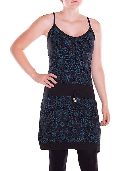 Vishes Sommerkleid Damen Kleid aus Baumwolle Trägerkleid mit Taschen Altern günstig online kaufen