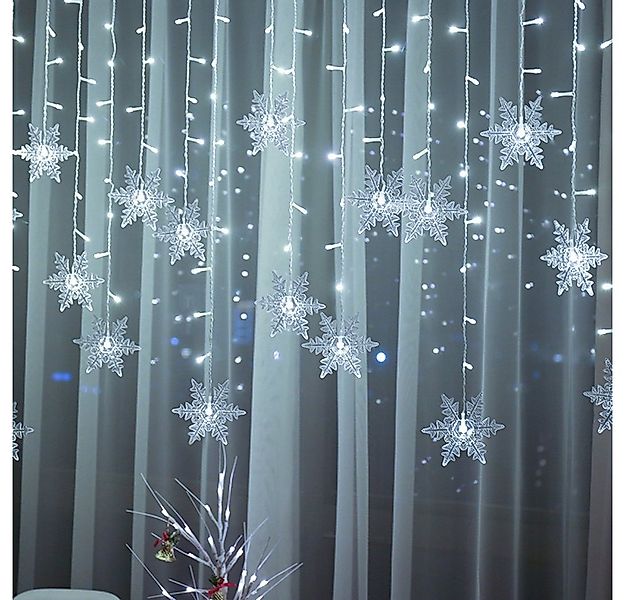Rosnek LED-Lichterkette 31V, Schneeflocke, Speicherfunktion, für Fenster Ve günstig online kaufen