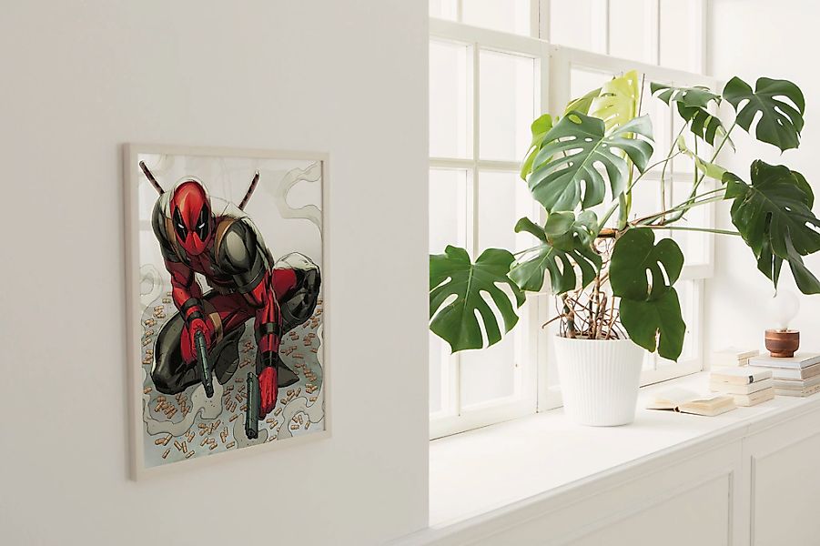 Komar Wandbild "Marvel Deadpool Bullets" Disney Set, 1 Stk. tlg. 40 x 50 cm günstig online kaufen