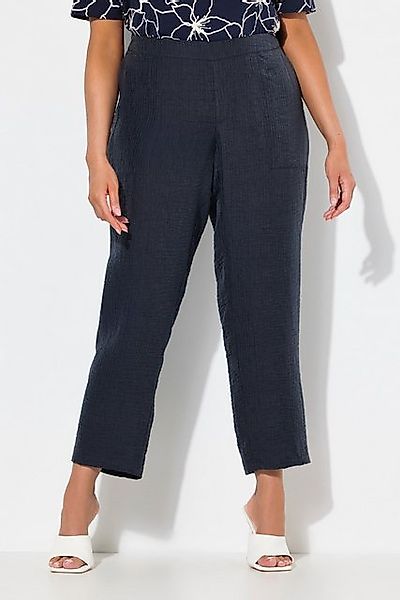 Ulla Popken Funktionshose Hose Rena Struktur Lyocell Komfortbund günstig online kaufen