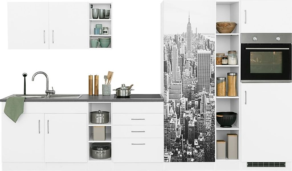 KOCHSTATION Küchenzeile »KS-Paris – Küchen mit einzigartigen Fotomotiven au günstig online kaufen