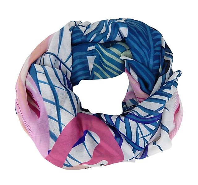 Ella Jonte Loop, sommerlicher Rundschal mit tropischem Muster und großem Fl günstig online kaufen