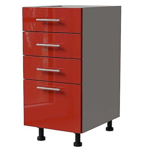 Feldmann-Wohnen Unterschrank Brerra (D4/40, 4 Schubladen - REJS Comfort Box günstig online kaufen