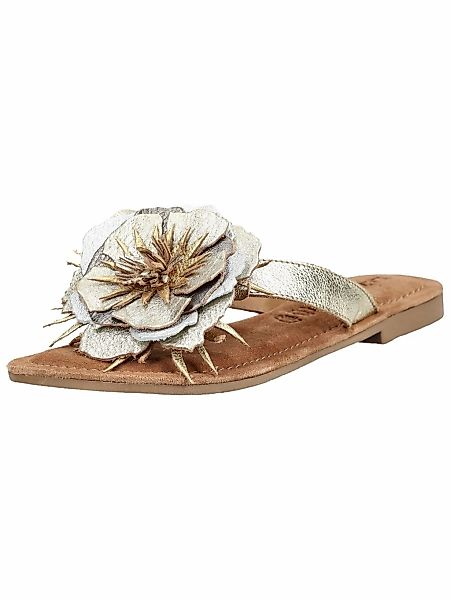 Lazamani Zehentrenner "Lazamani Pantoletten Leder/Textil" günstig online kaufen