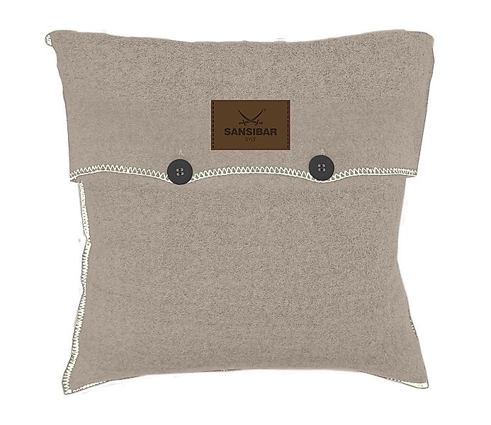 Sansibar Sylt Kissenhüllen Kissenhülle SANSIBAR taupe günstig online kaufen