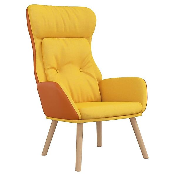 vidaXL Sessel Relaxsessel Senfgelb Stoff und günstig online kaufen