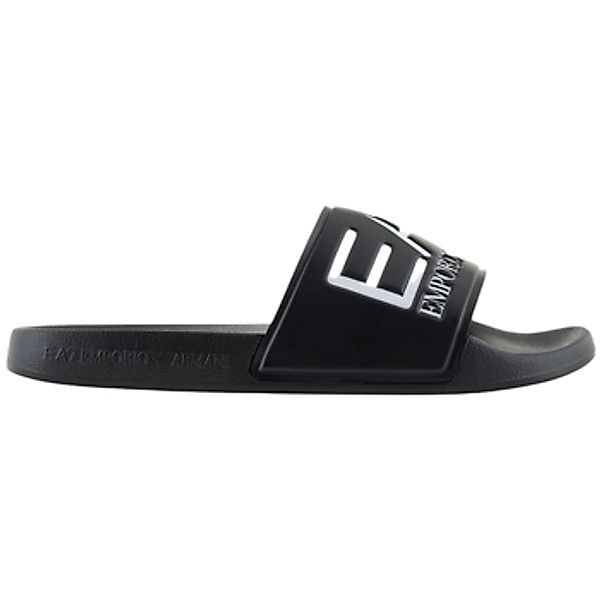 Emporio Armani EA7  Pantoffeln X8X245 XK442 Q268-FULL BLACK SILVER Noir günstig online kaufen