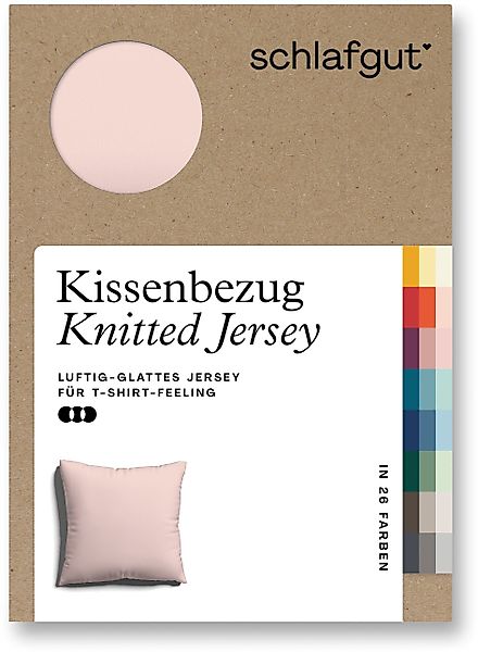 Schlafgut Kissenbezug Knitted Jersey aus Bio-Baumwolle günstig online kaufen