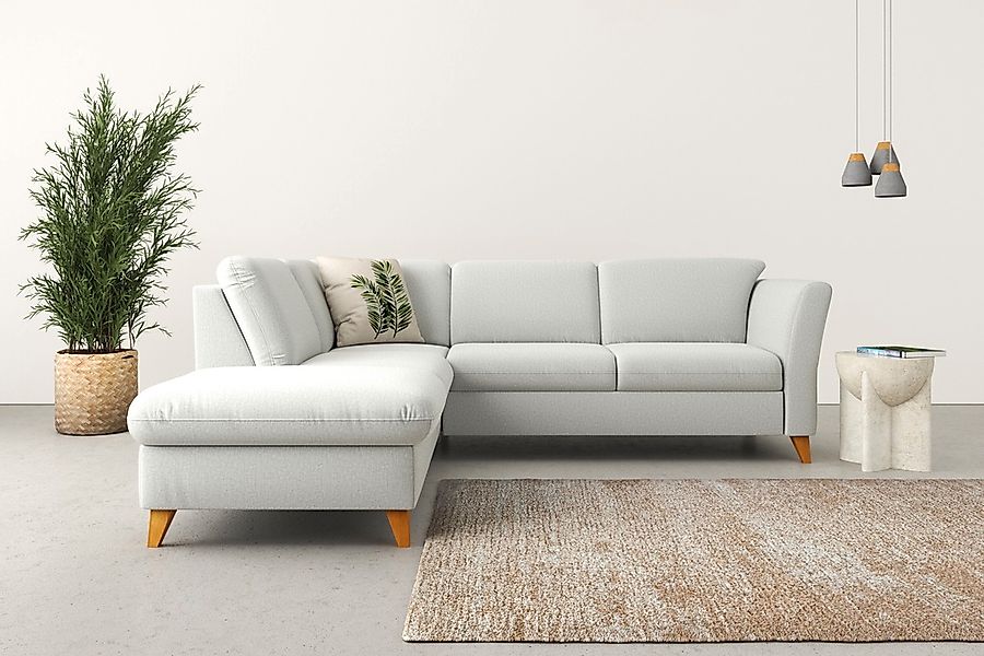 Home affaire Ecksofa "Trelleborg L-Form" Federkern-Polsterung, wahlweise mi günstig online kaufen