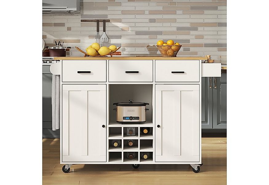 MODFU Küchenwagen Küchenschränke,Speisewagen, mit Arbeitsplatte, (Flexibler günstig online kaufen