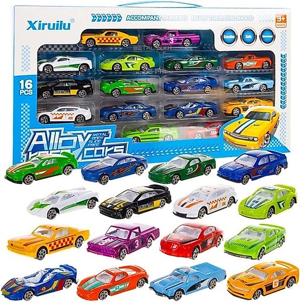KRUZZEL Spielzeug-Auto Bunte Autos Spielzeug/gefederte Kinderautos günstig online kaufen