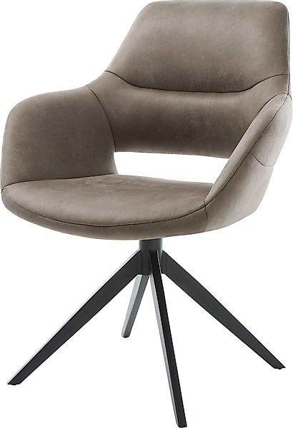 DELIFE Polsterstuhl Yago-Flex, mit Armlehnen Kreuzgestell günstig online kaufen