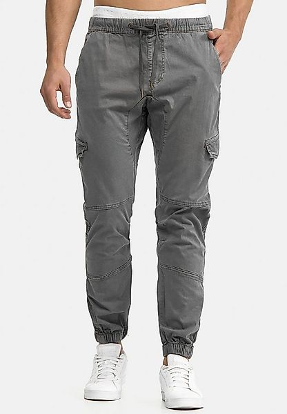 Indicode Cargohose Herren Levy Jogger-Pant mit elastischem Bund und Kordelz günstig online kaufen