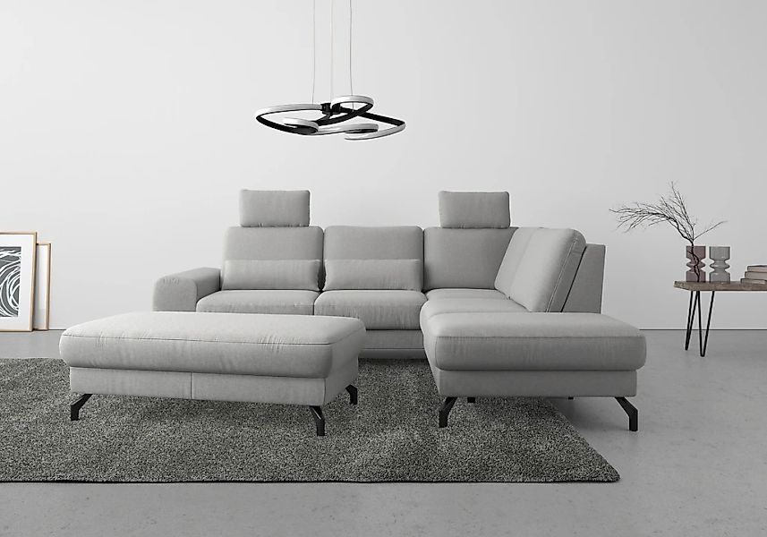 sit&more Ecksofa "Cinturo L-Form" inklusive Sitztiefenverstellung und Feder günstig online kaufen