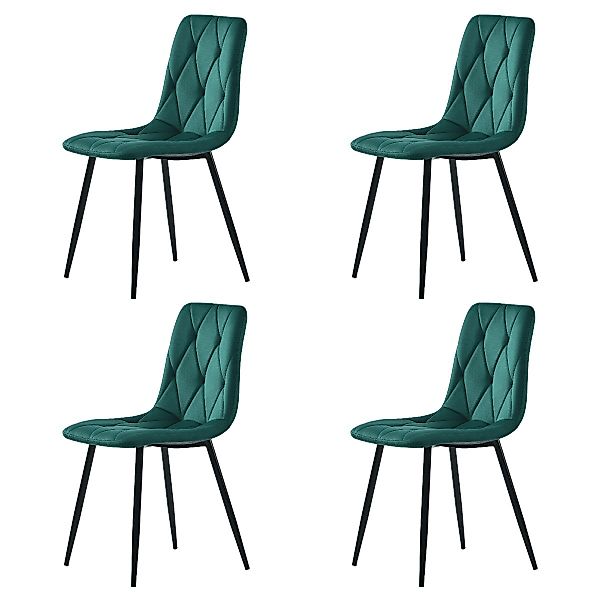 IDEASY 4-Fußstuhl 4St, Polsterstuhl Design Stuhl, günstig online kaufen