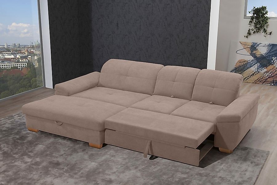 alina Ecksofa »Nadira« wahlweise mit Bettfunktion und Stauraum günstig online kaufen