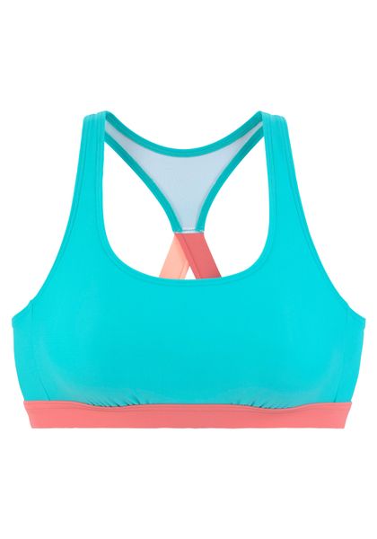LASCANA ACTIVE Bustier-Bikini-Top Janni, mit kontrastfarbenen günstig online kaufen