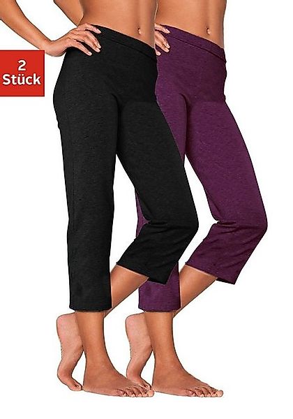 vivance active Caprihose (2er-Pack) mit Gummibund, Loungewear günstig online kaufen