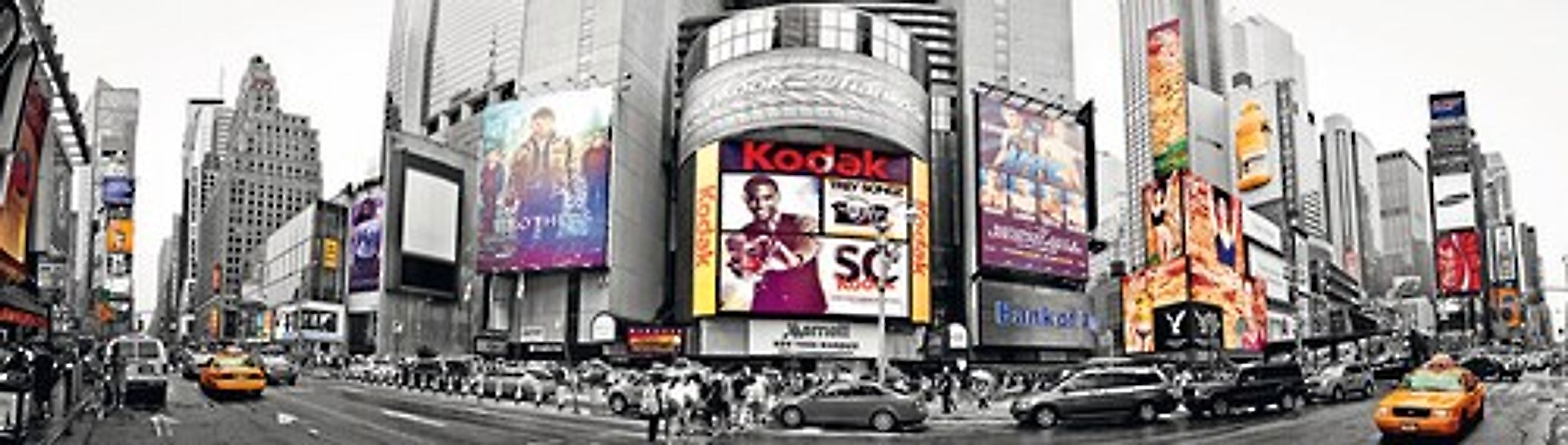 Papermoon Fototapete »New York Time Square Panorama«, matt günstig online kaufen