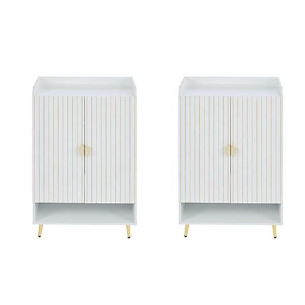 Gotagee Schuhschrank 2-teiliges Set Flurschrank Schuhschränke Sideboard Woh günstig online kaufen