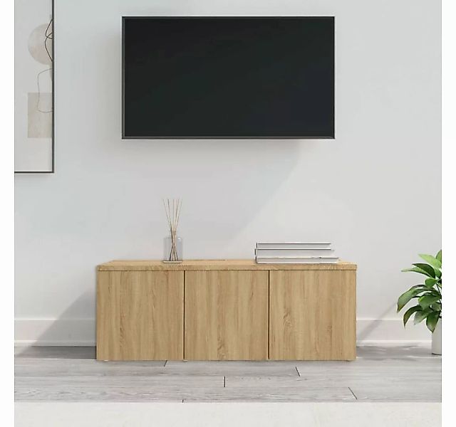 vidaXL TV-Schrank TV-Schrank Sonoma-Eiche 80x34x30 cm Spanplatte Lowboard günstig online kaufen