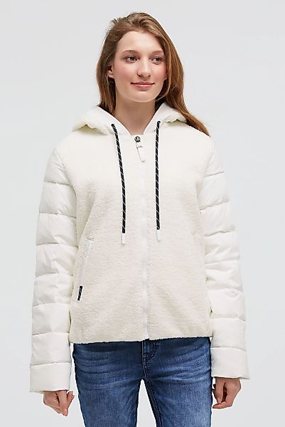 SOCCX Fleecejacke mit Kapuze mit Windbreaker-Bündchen günstig online kaufen