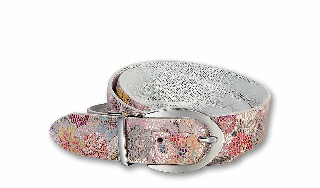 Silbergift Wendegürtel "Wendegürtel mit Flowerpower und Silberglanz" günstig online kaufen