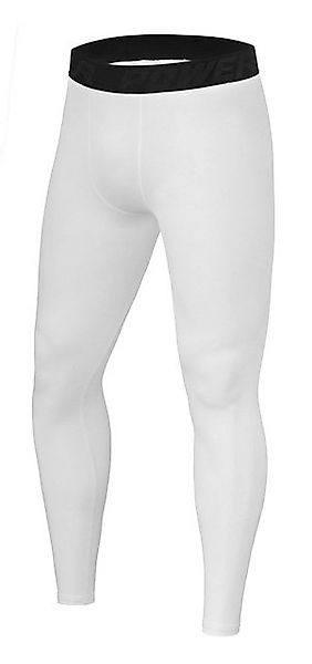 POWERLAYER Funktionsleggings PowerLayer Herren Kompressionshose Lang Weiß X günstig online kaufen